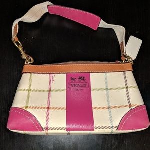 Coach 12218 Demi Heritage Stripe Shoulder Bag